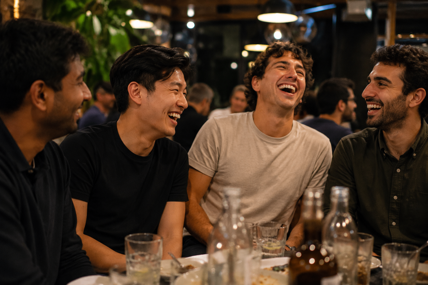 Professionals enjoying a LocoBloco dinner